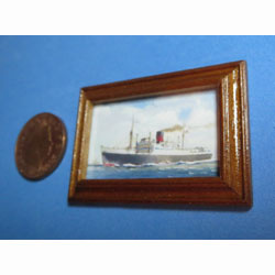 S.S. Newfoundland in Wooden Frame